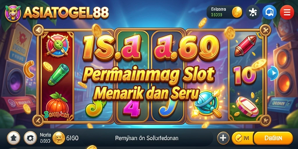 Tampilan gameplay ASIATOGEL88 yang menarik dan penuh warna.