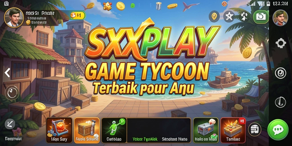Tangkapan layar gameplay SXXPLAY yang menarik saat mengelola bisnis.